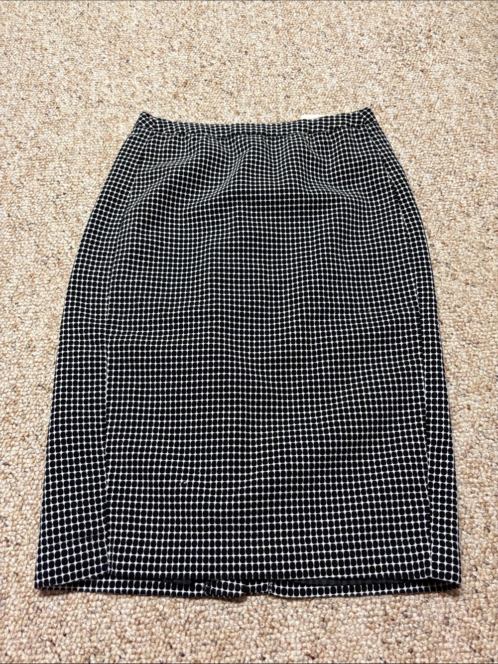 Merona Black and White Grid Pencil Skirt